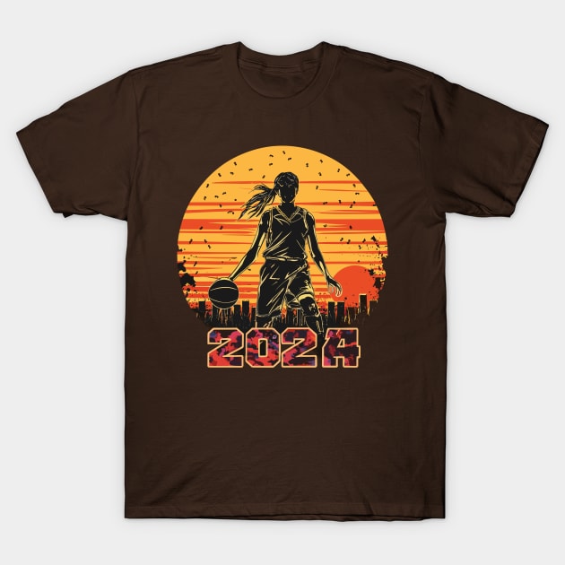 Proud Sister of a 2024 Senior Basketball Graduate T-Shirt by rhazi mode plagget